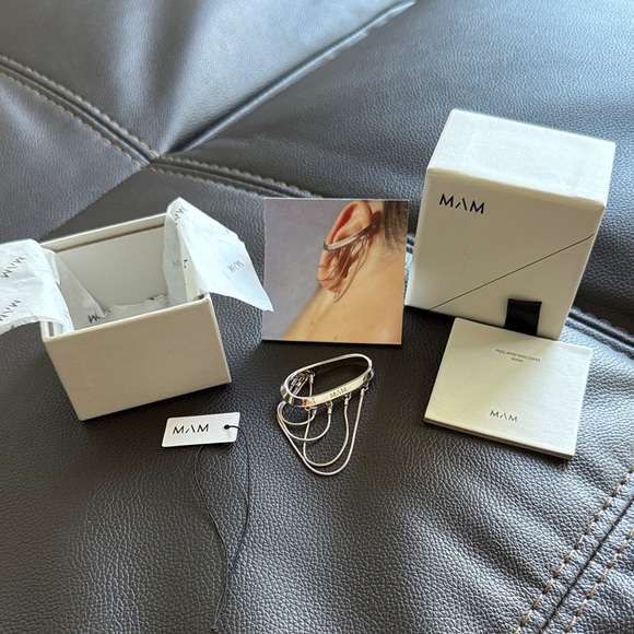 MAM Silver Chain Viv Ear Cuff - Picture 1 of 6
